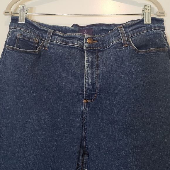 NYDJ Lift & Tuck Boot Cut Jeans High Rise Stretch Size 16 Medium Wash - Picture 10 of 16